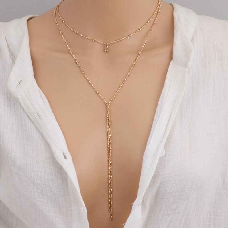 Retro Muse Clavicle Necklace