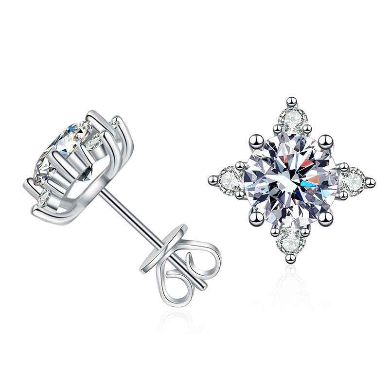 Four-Claw Moissanite Studs