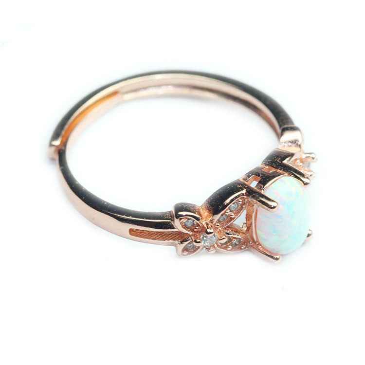 Rose Gold Opal Ring - WOMA