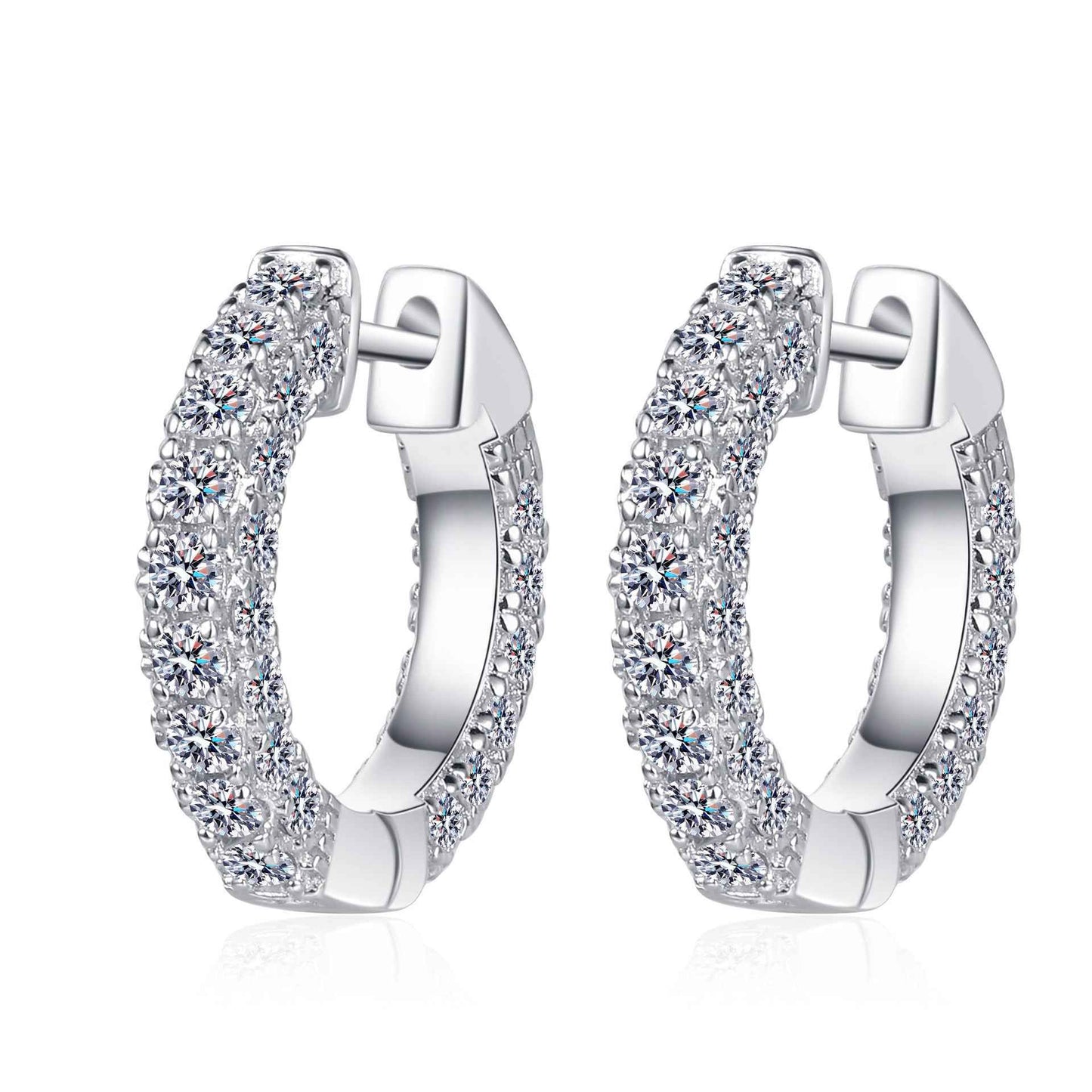 Buckle Moissanite Studs