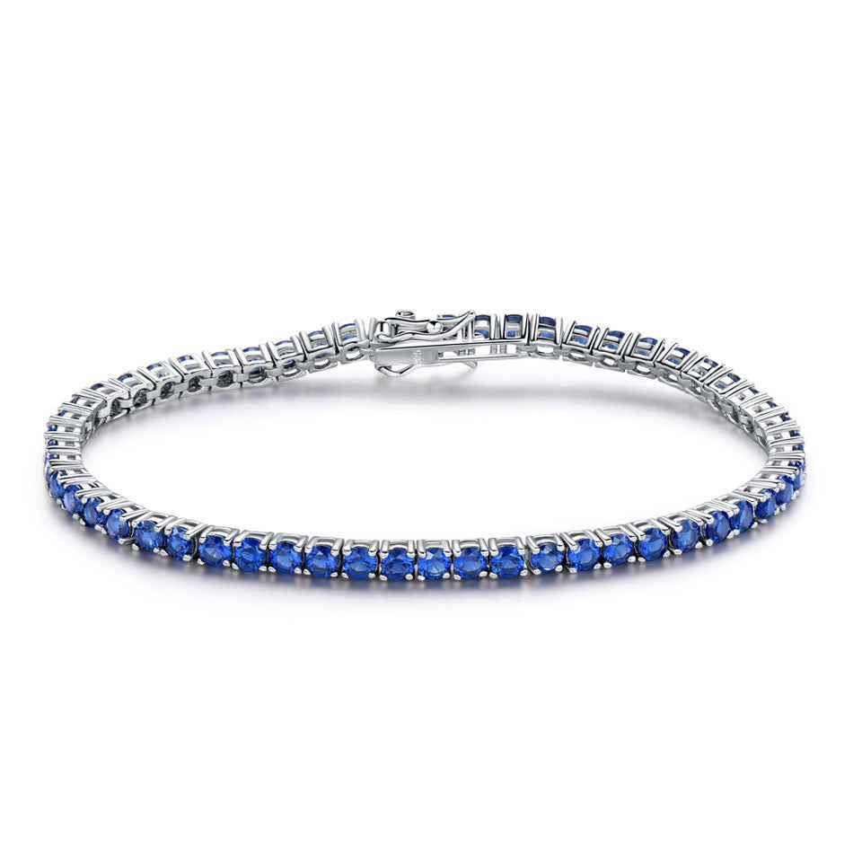 Blue Glow Tennis Bracelet