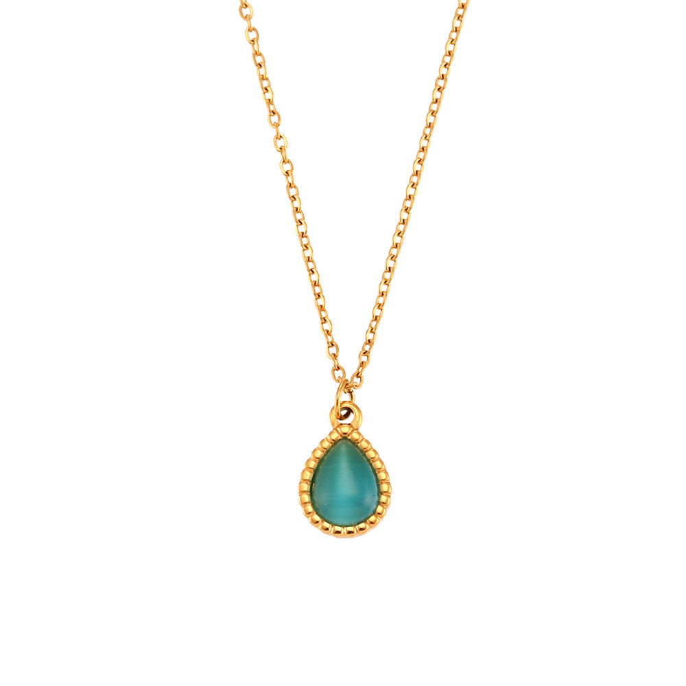 Dewdrop Glow Opal Necklace